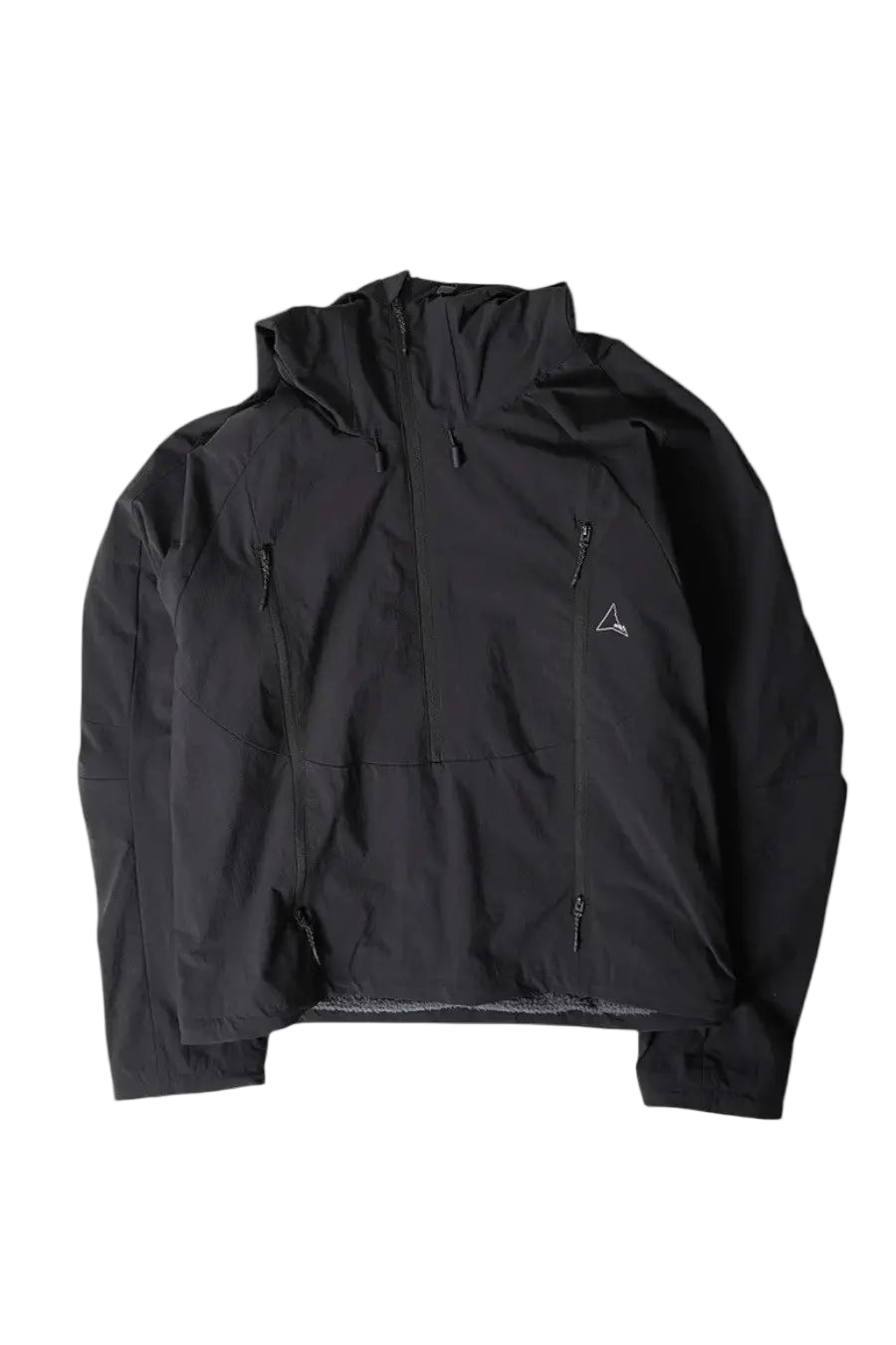 ROA Hiking Black Hooded PrimaLoft Anorak Nylon Jacket