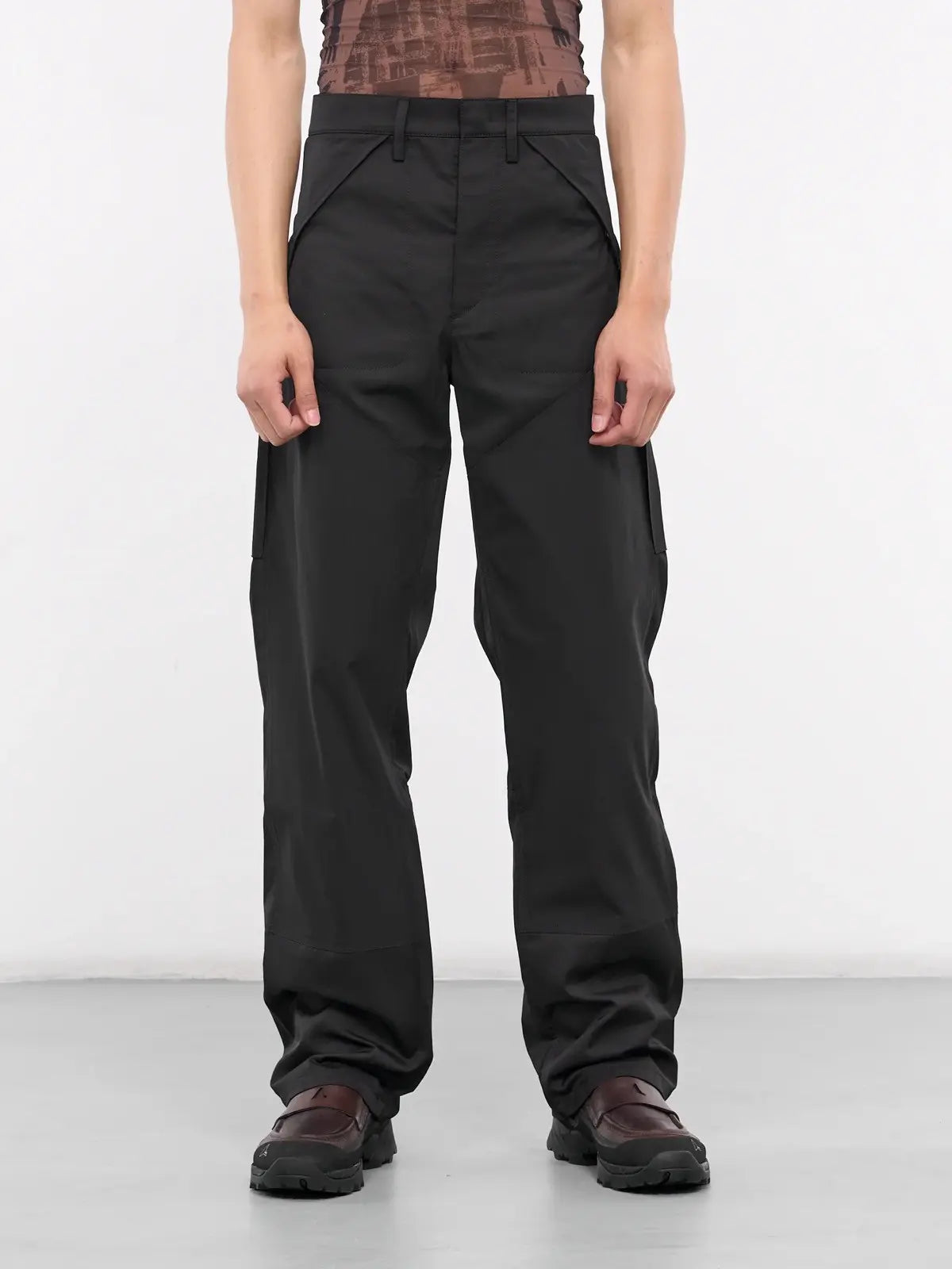ROA Hiking Black Technical Nylon Cargo Pants Trousers