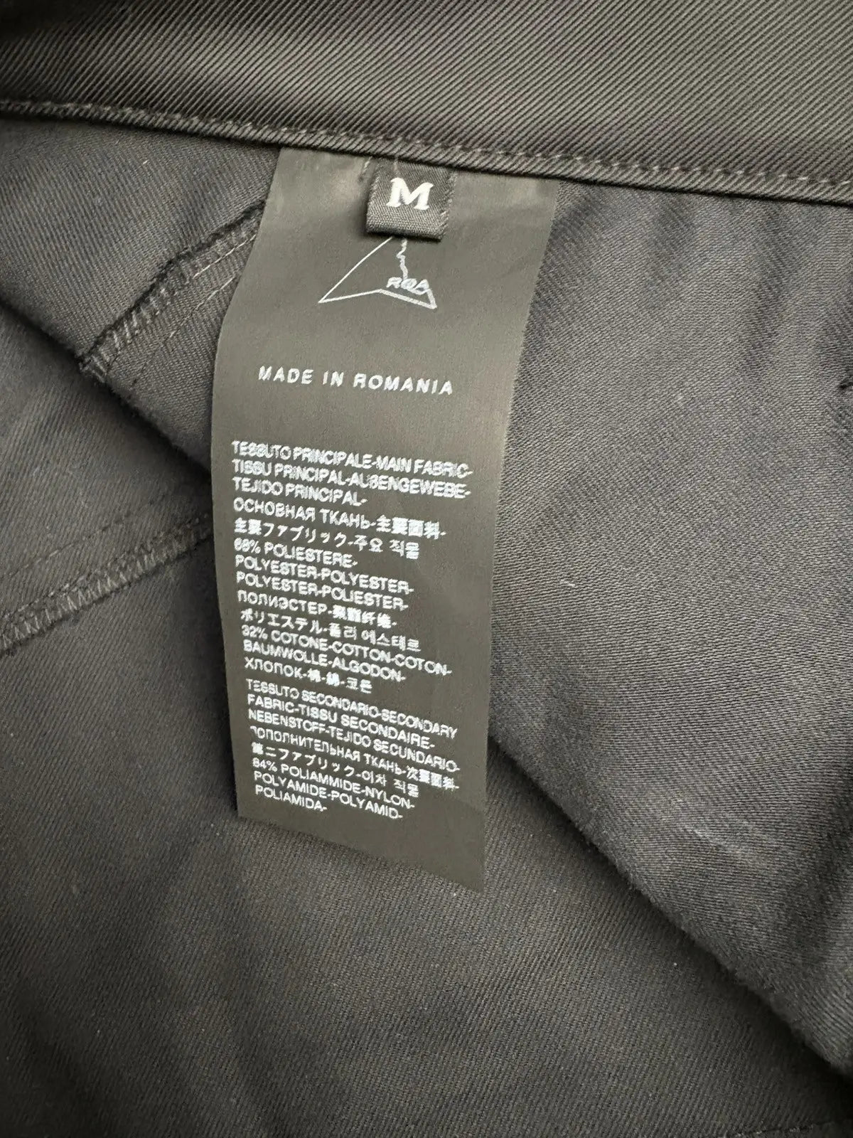 ROA Hiking Black Technical Nylon Cargo Pants Trousers
