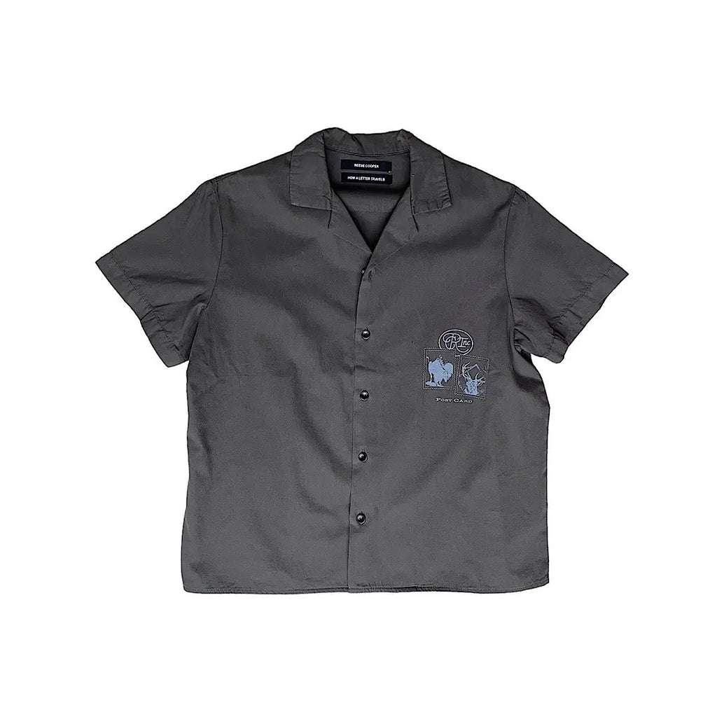 Reese Cooper SS20 Postcard Vacation Short-Sleeve Camp Shirt