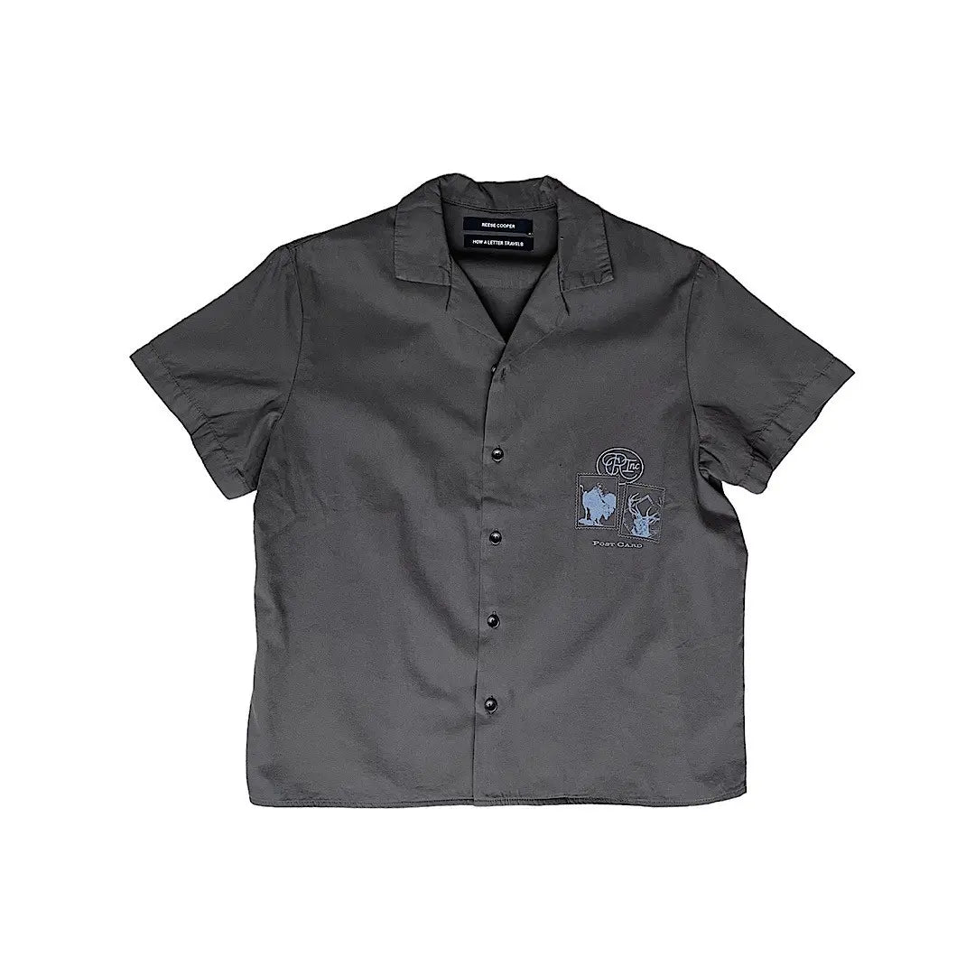 Reese Cooper SS20 Postcard Vacation Short-Sleeve Camp Shirt