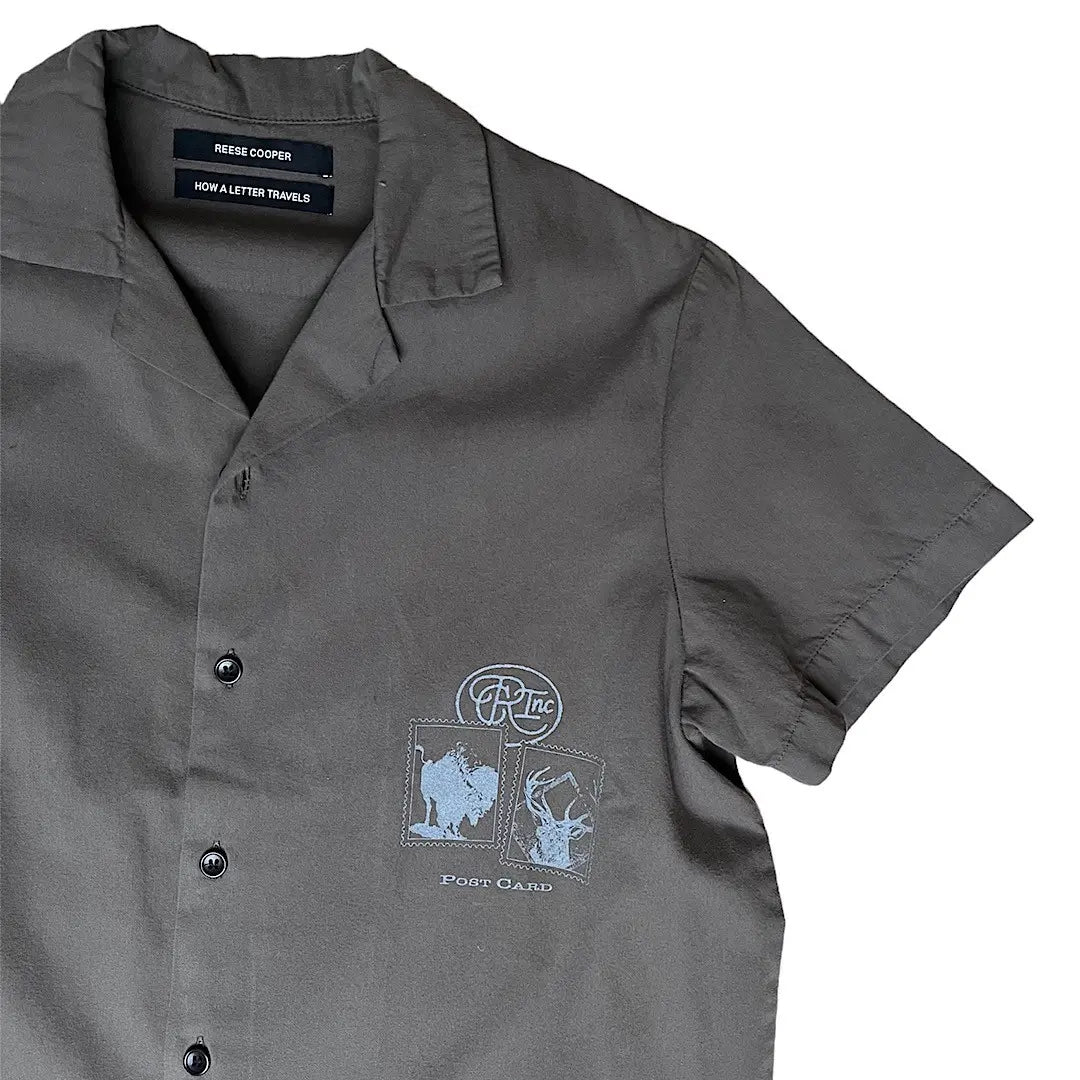 Reese Cooper SS20 Postcard Vacation Short-Sleeve Camp Shirt