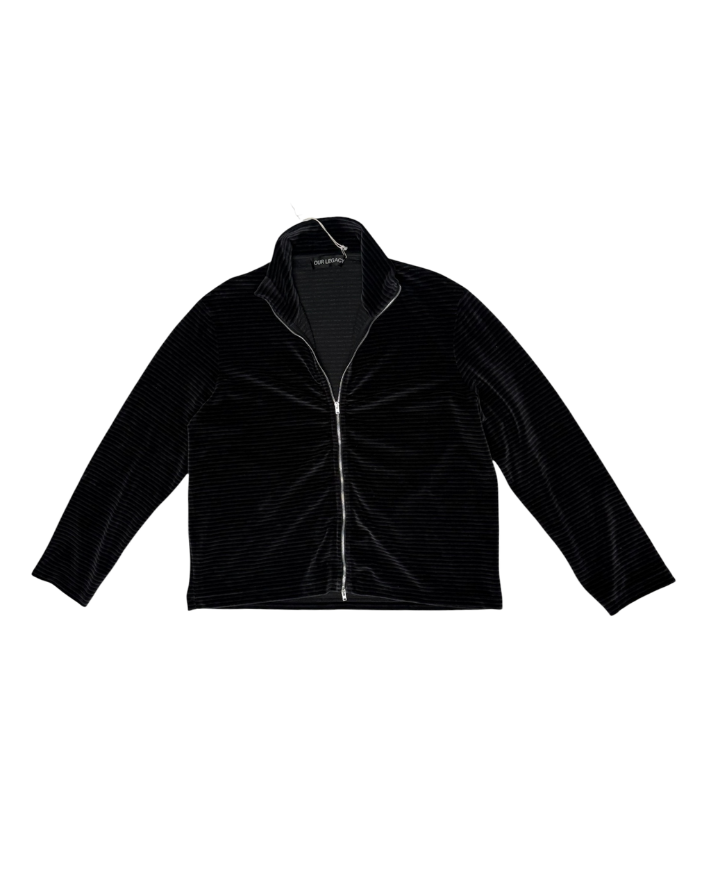 Our Legacy Phantom Stripe Shrunken Velour Zip Jacket