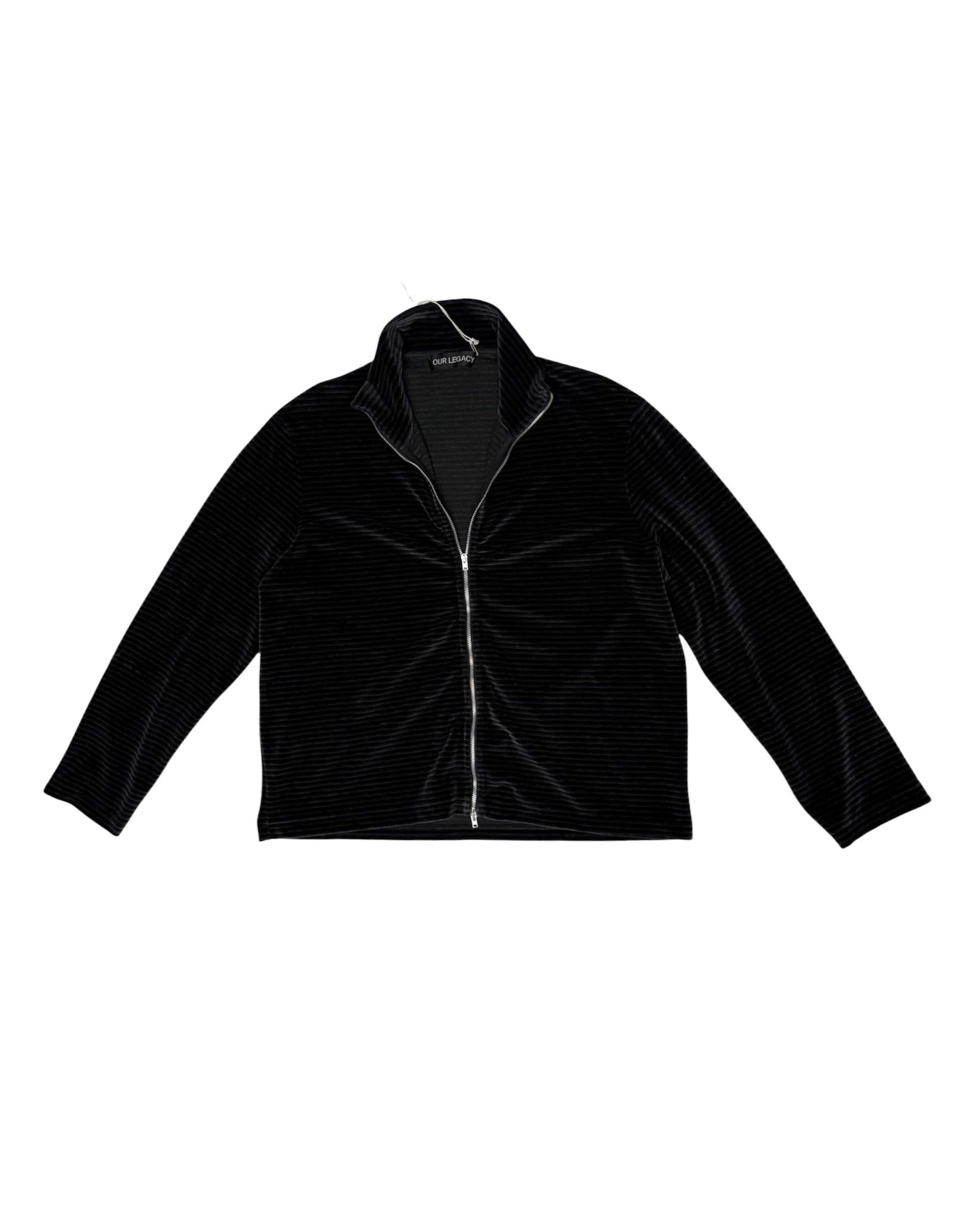 Our Legacy Phantom Stripe Shrunken Velour Zip Jacket