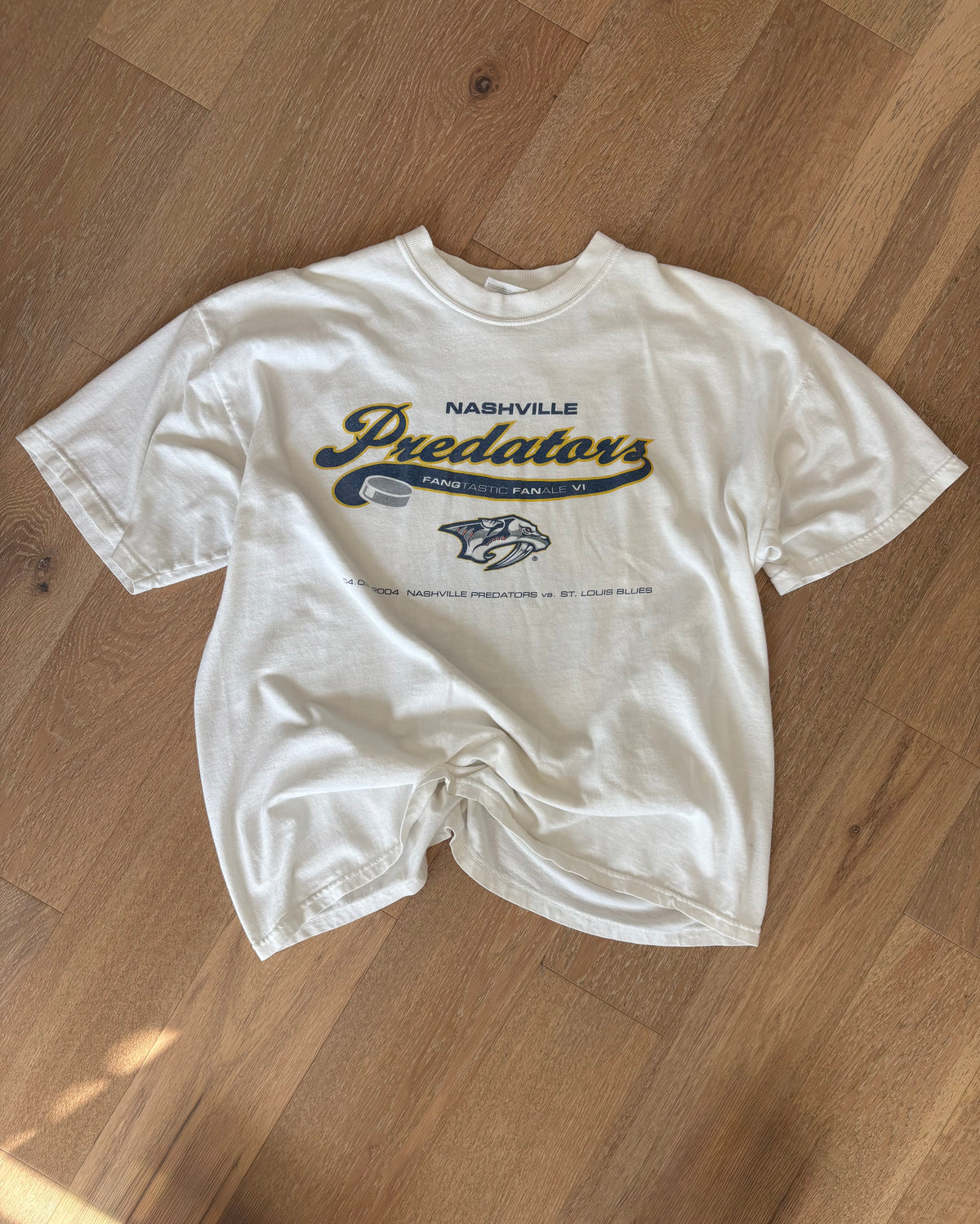Vintage Y2K Nashville Predators T-Shirt — , XL