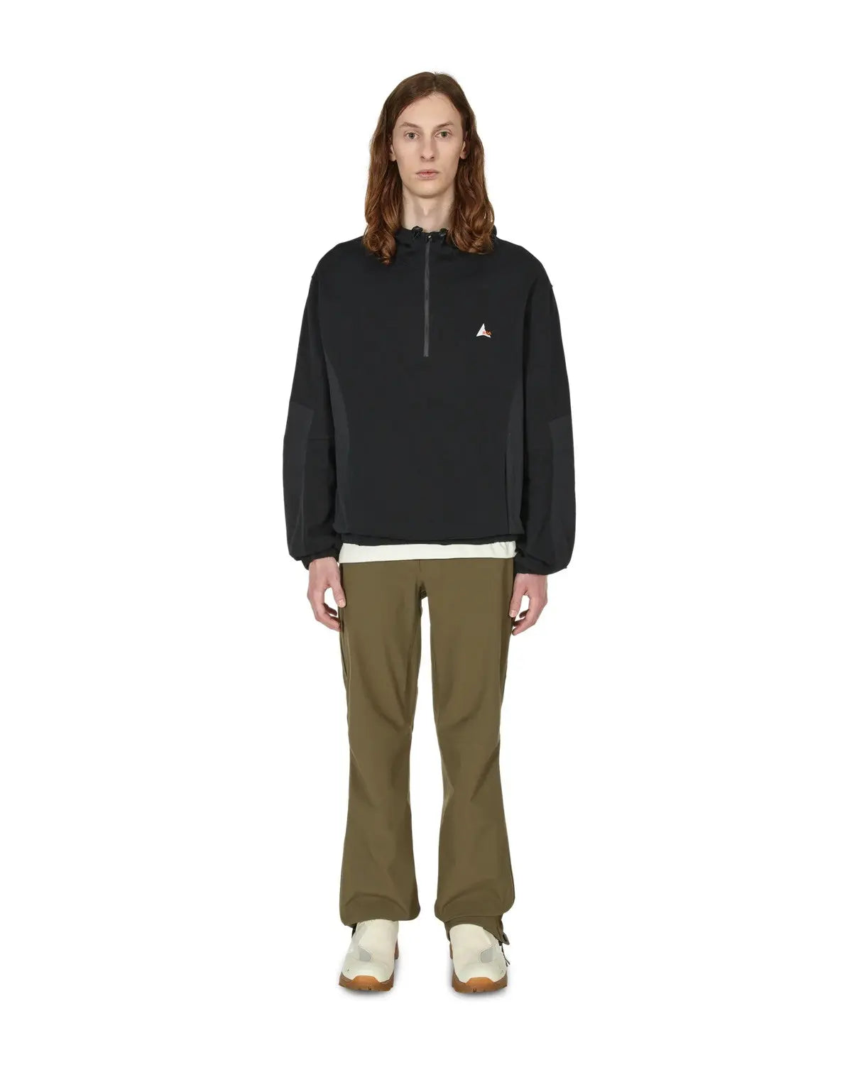 ROA Paneled Half-Zip Cotton & Nylon Hoodie