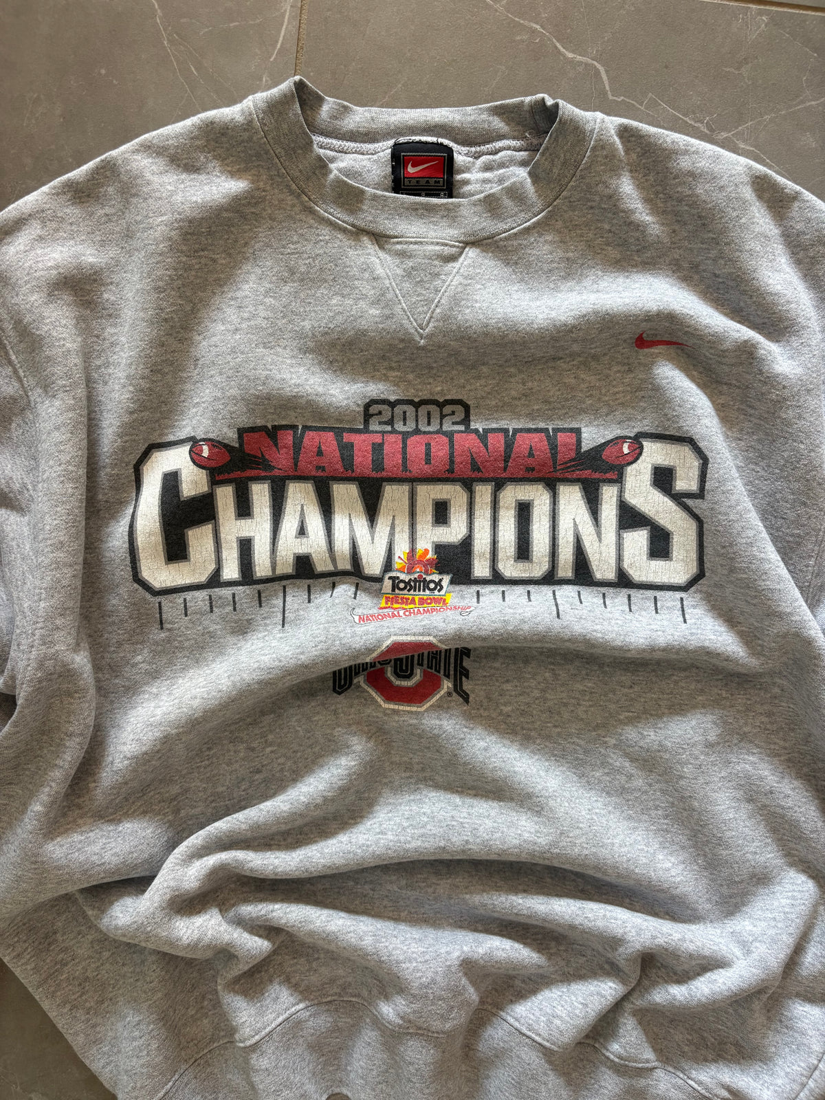 Vintage Ohio State 2002 National Champions Sweatshirt — , L