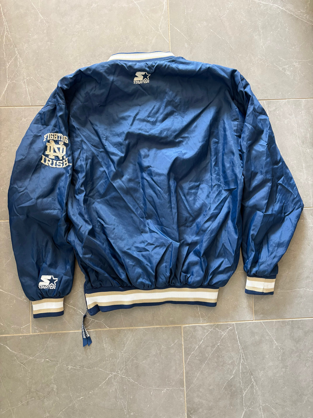 Vintage 90s Notre Dame Windbreaker — , M