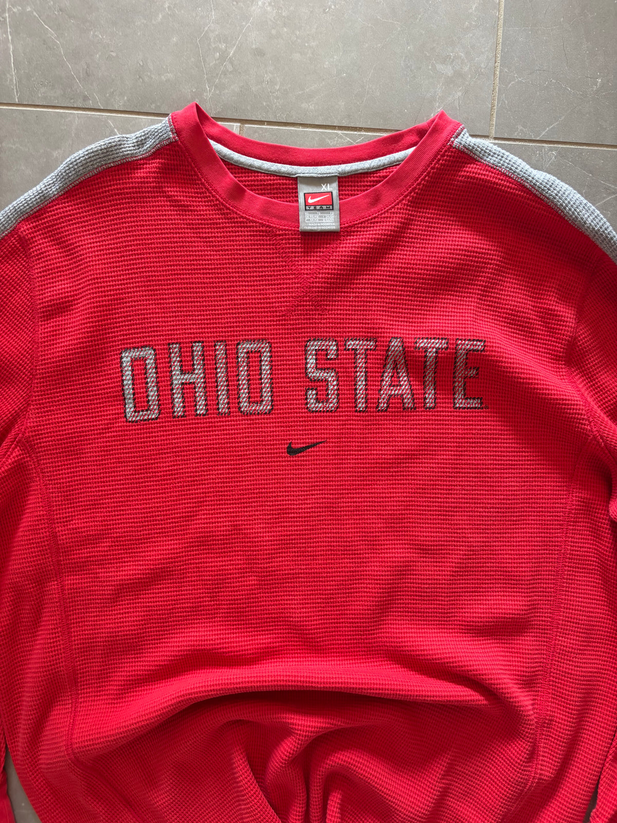 Vintage Y2K Ohio State Thermal Long-Sleeve — , XL