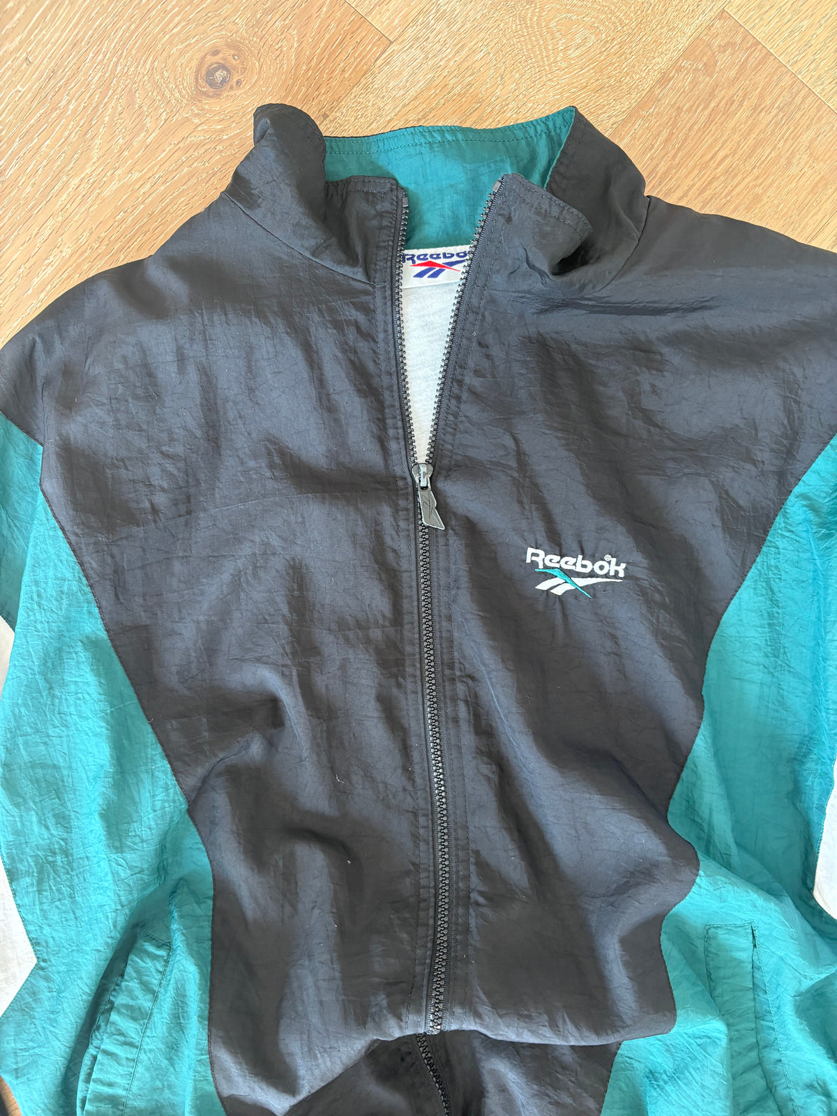 Reebok 90s Teal Zip-up Jacket 1