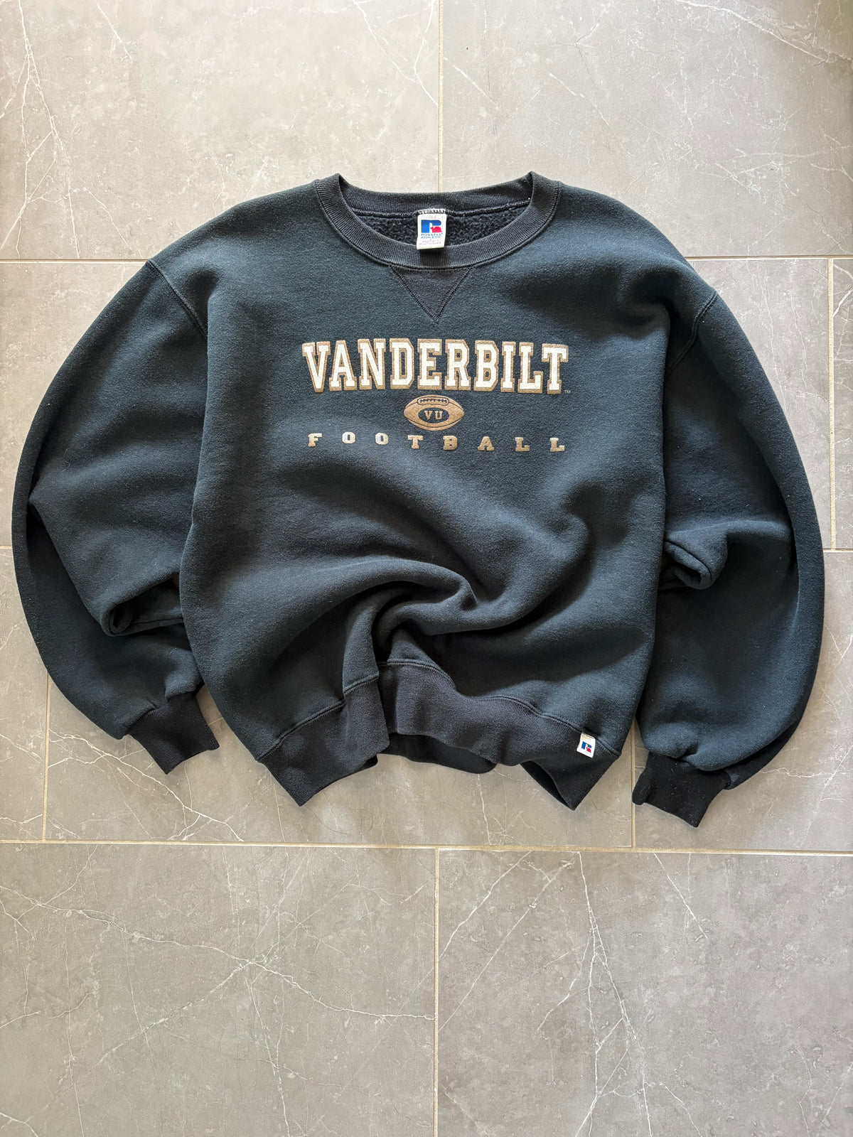 Vintage Y2K Vanderbilt Sweatshirt — , L, Black