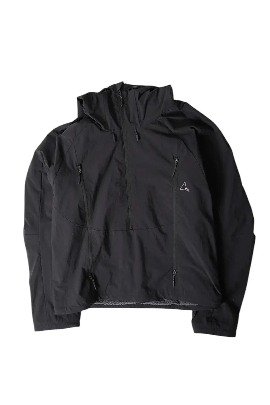 ROA Hiking Black Hooded PrimaLoft Anorak Nylon Jacket