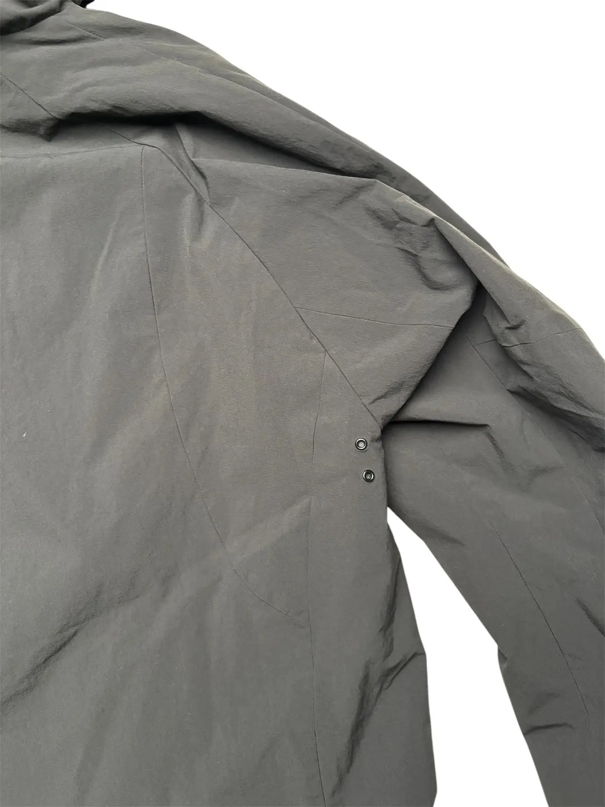 ROA Hiking Black Hooded PrimaLoft Anorak Nylon Jacket