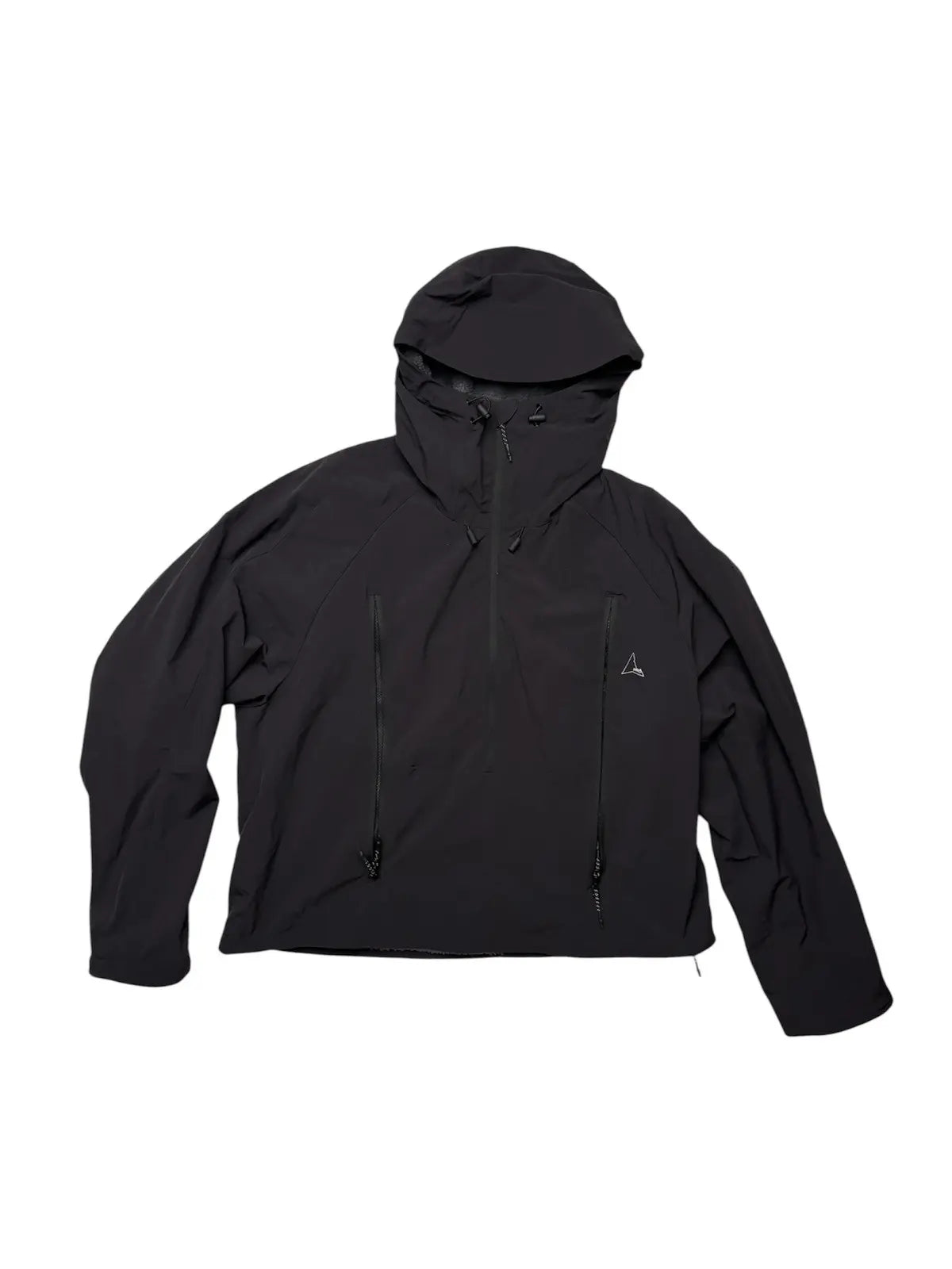 ROA Hiking Black Hooded PrimaLoft Anorak Nylon Jacket