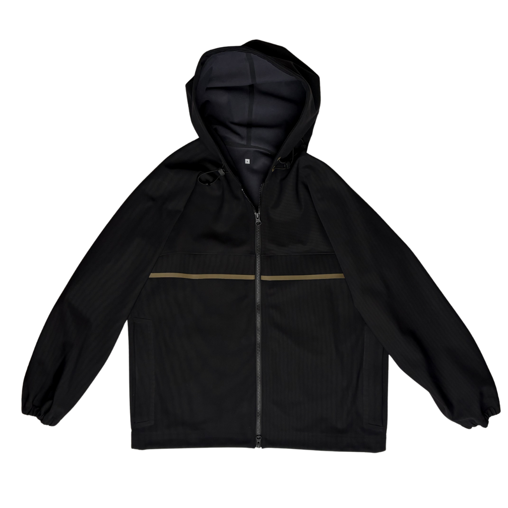 GR10K Black Hooded Fleece Jacket