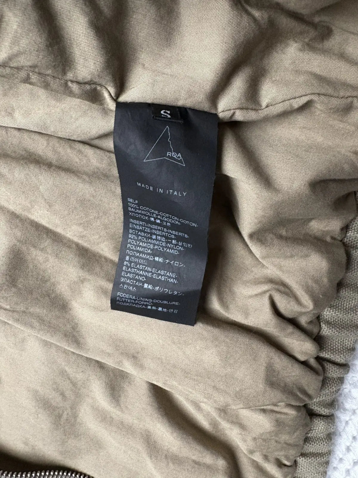 ROA Taupe Canvas Cotton Workwear Jacket