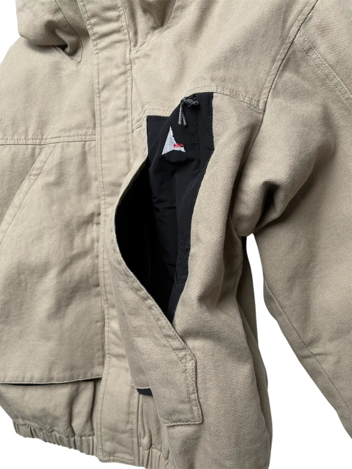 ROA Taupe Canvas Cotton Workwear Jacket