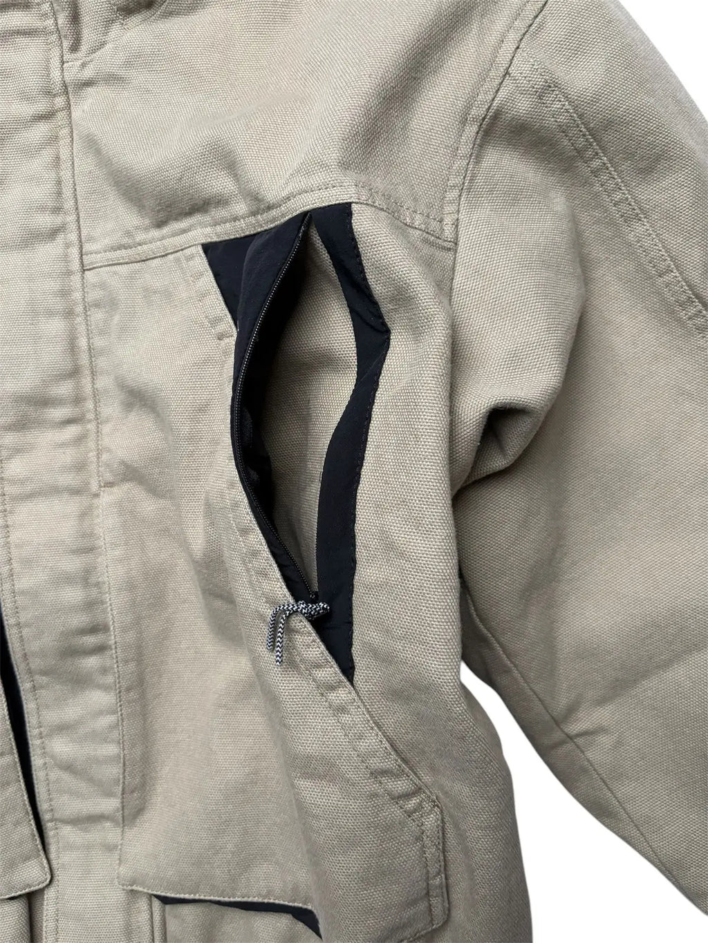 ROA Taupe Canvas Cotton Workwear Jacket