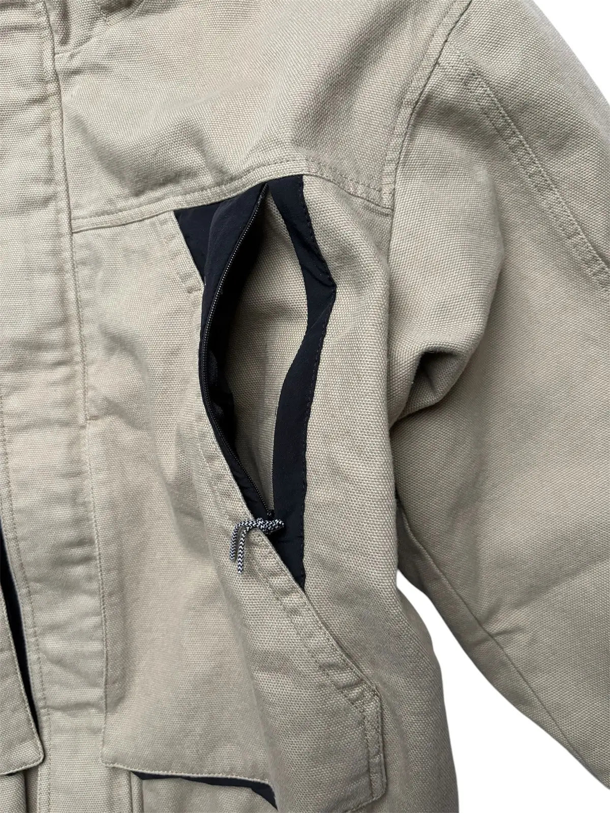 ROA Taupe Canvas Cotton Workwear Jacket