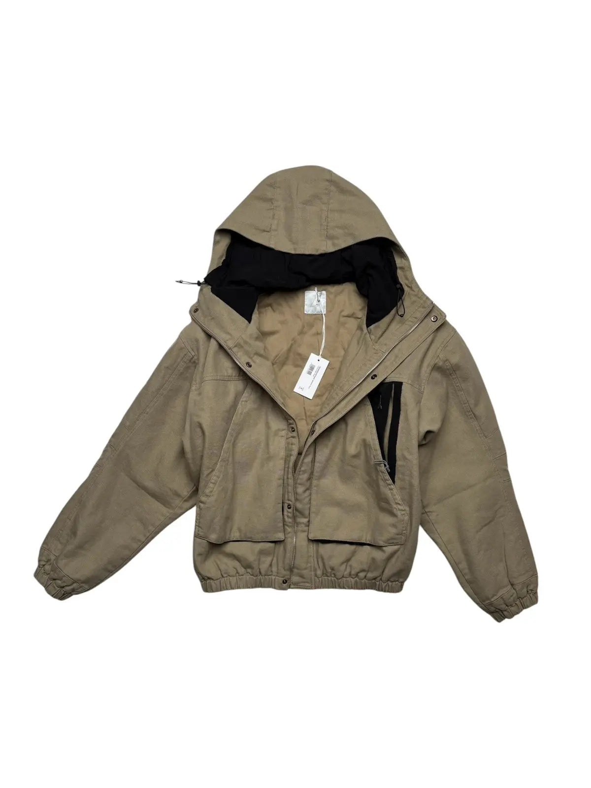 ROA Taupe Canvas Cotton Workwear Jacket