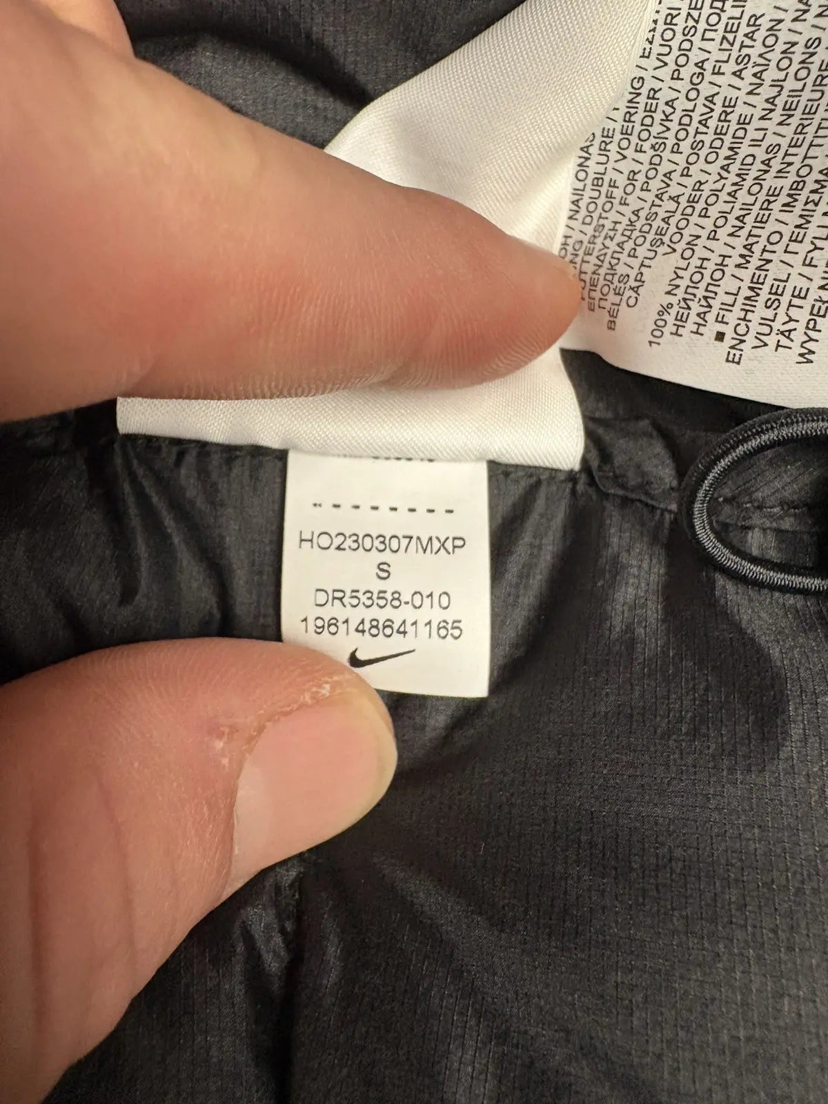 1017 ALYX 9SM x NIKE Nylon Embroidered Puffer Down Jacket