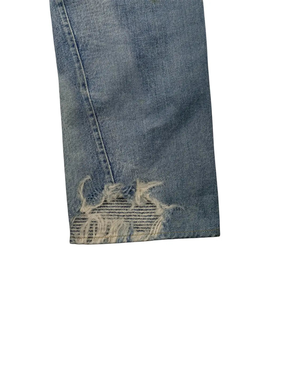 Our Legacy Third Cut Digital Denim Print trompe l'oeil Jeans