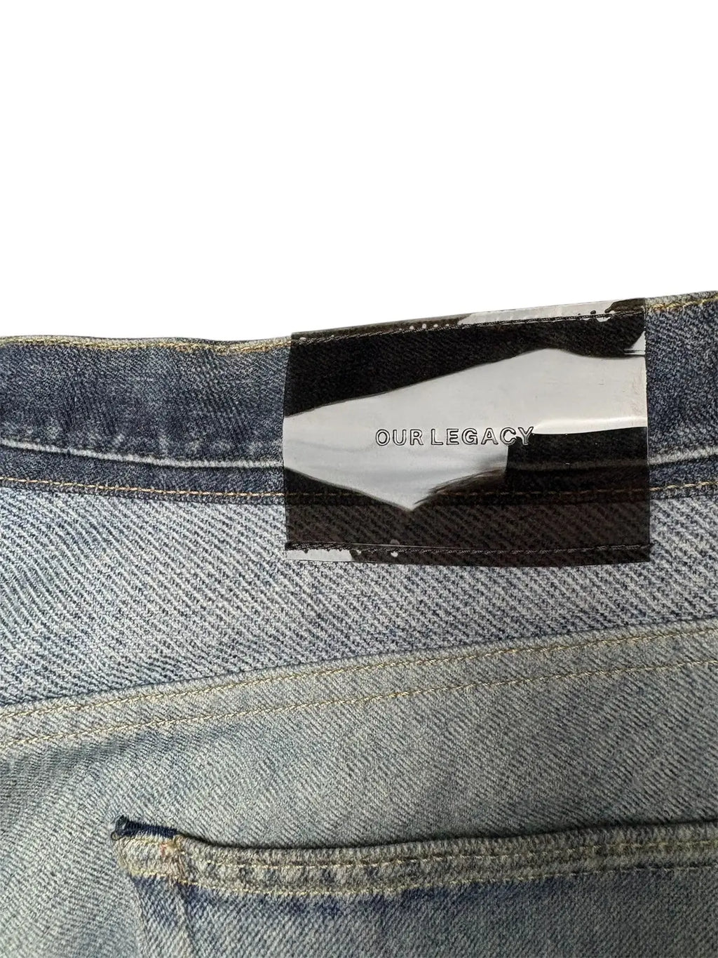 Our Legacy Third Cut Digital Denim Print trompe l'oeil Jeans