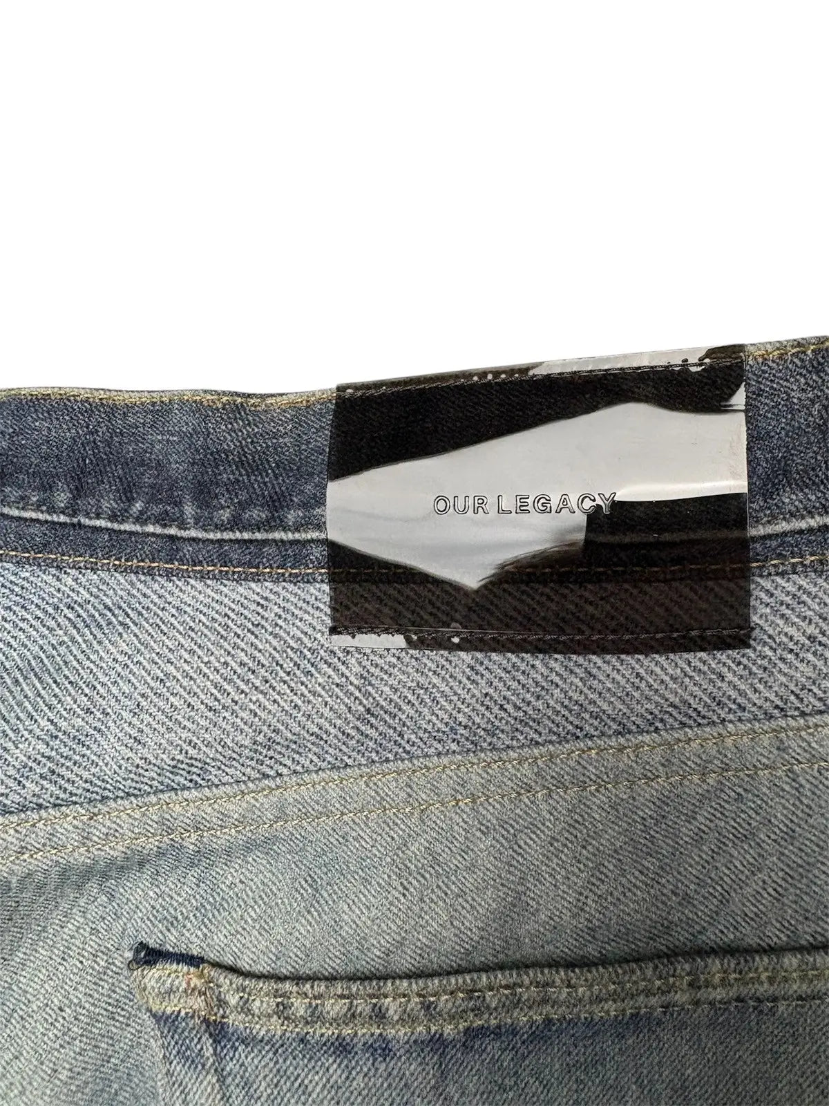 Our Legacy Third Cut Digital Denim Print trompe l'oeil Jeans