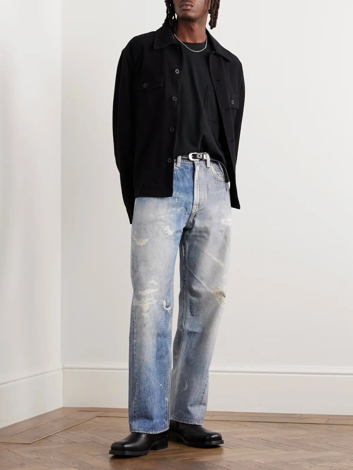 Our Legacy Third Cut Digital Denim Print trompe l'oeil Jeans