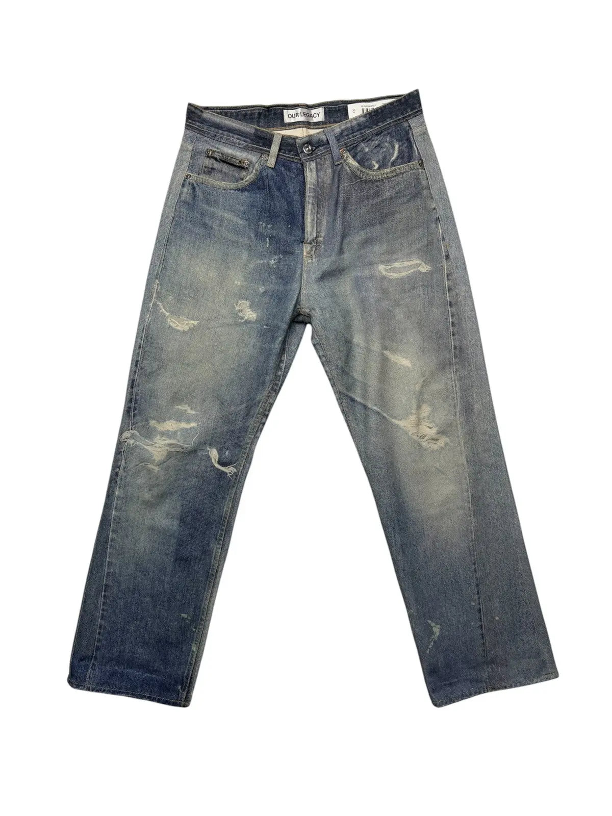 Our Legacy Third Cut Digital Denim Print trompe l'oeil Jeans