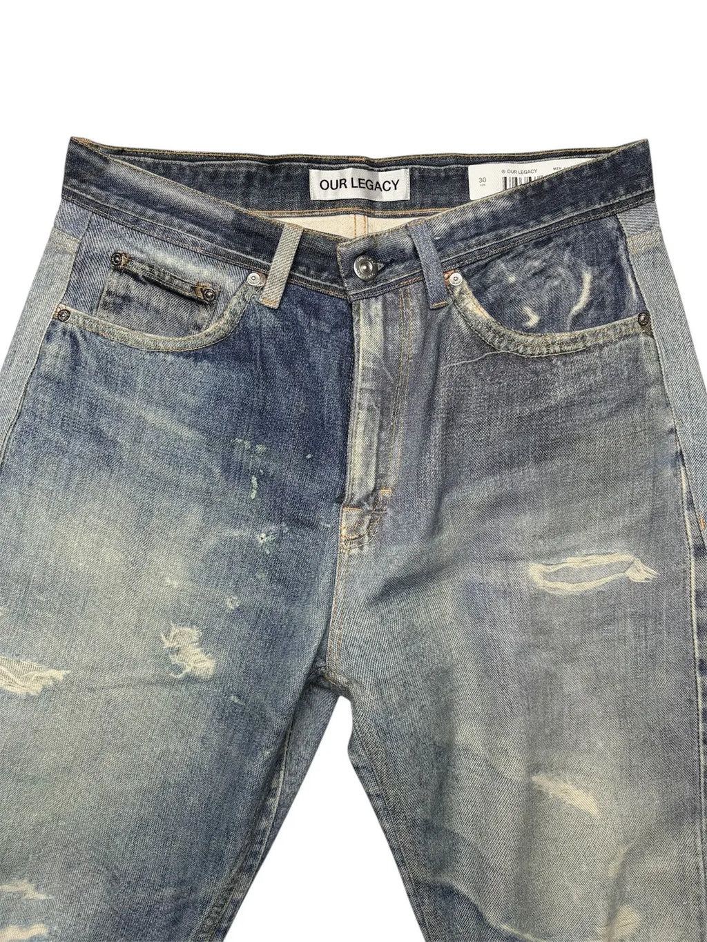 Our Legacy Third Cut Digital Denim Print trompe l'oeil Jeans