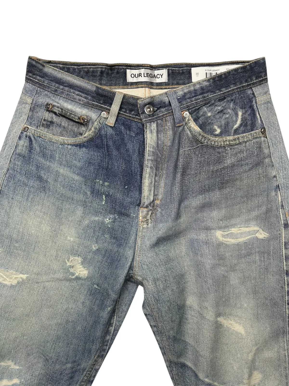 Our Legacy Third Cut Digital Denim Print trompe l'oeil Jeans