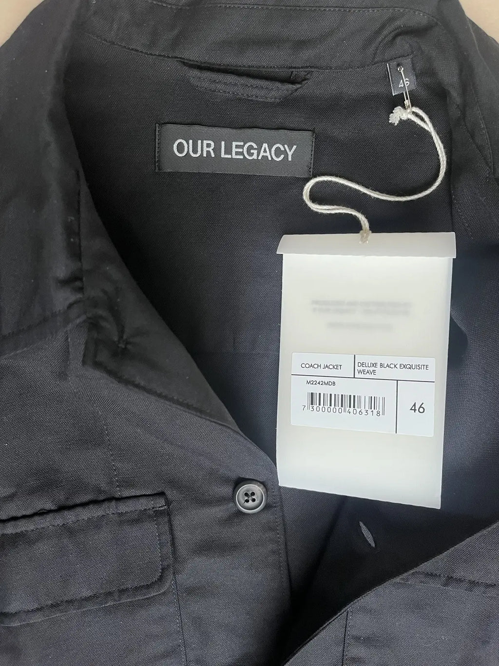 Our Legacy Coach Jacket Deluxe Exquisite Weave