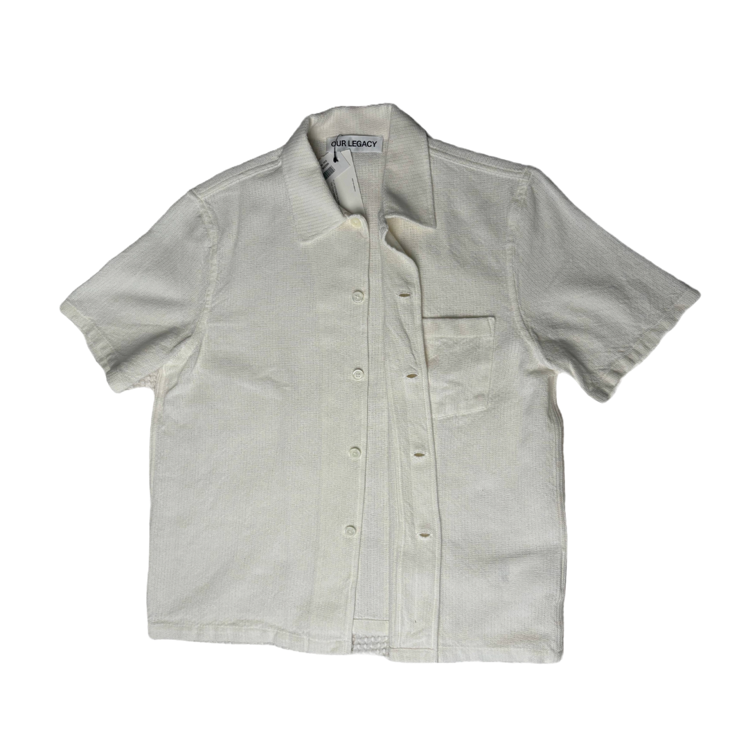 Our Legacy Box Shirt Shortsleeve White Crochet Weave