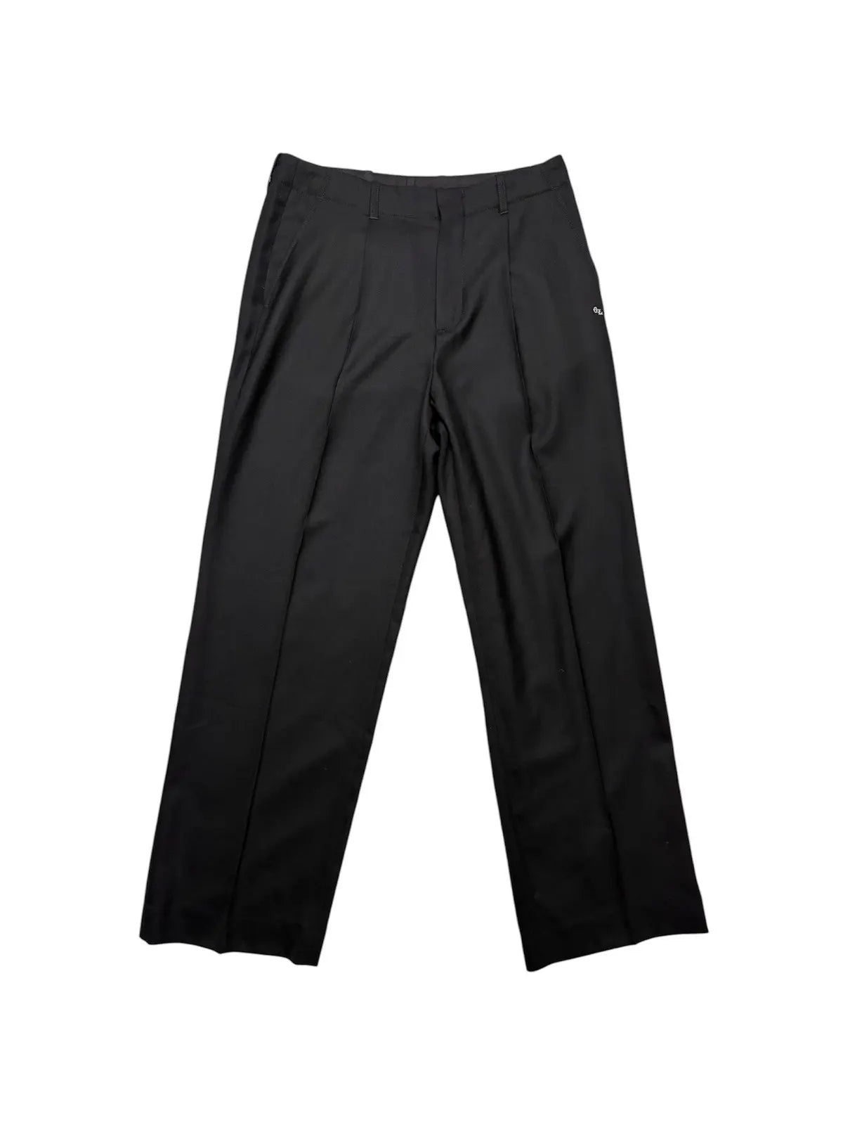 Our Legacy Borrowed Chino in Black Panama Wool