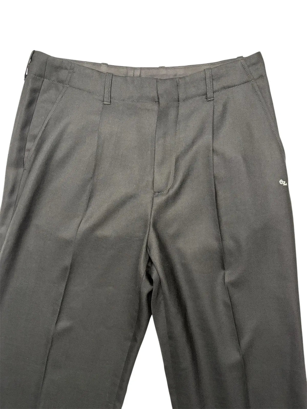 Our Legacy Borrowed Chino in Black Panama Wool