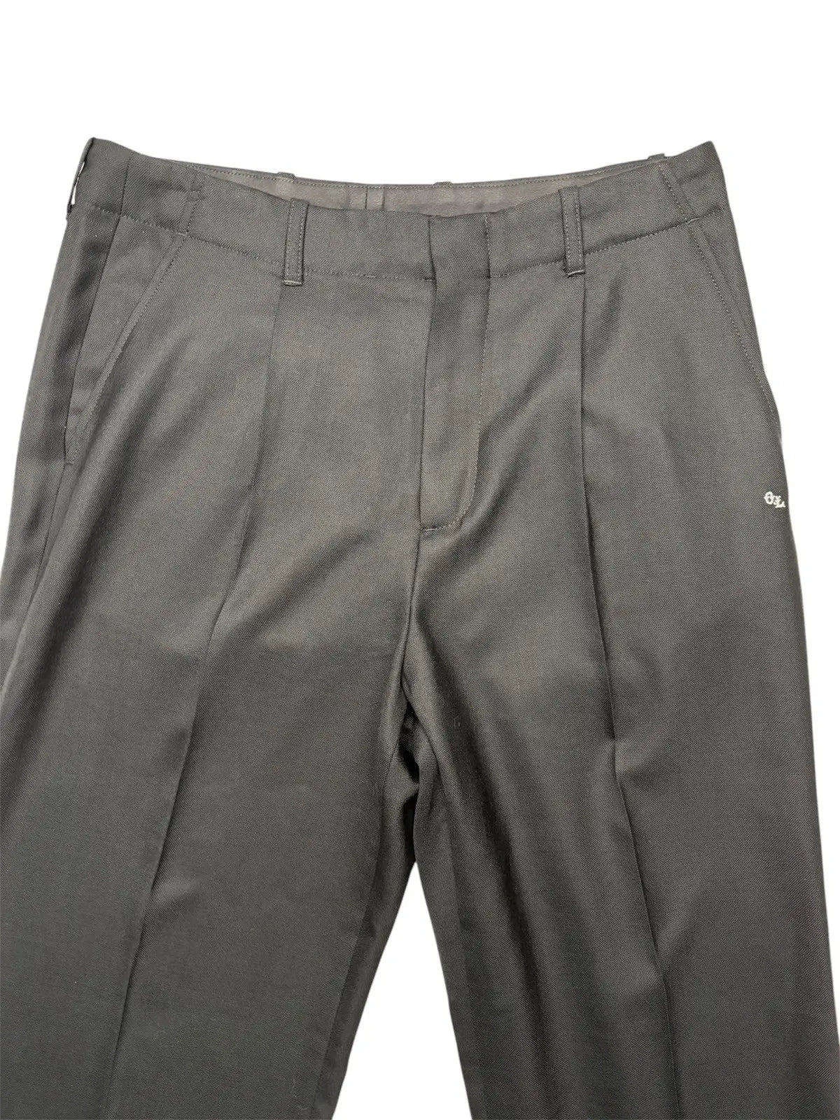 Our Legacy Borrowed Chino in Black Panama Wool