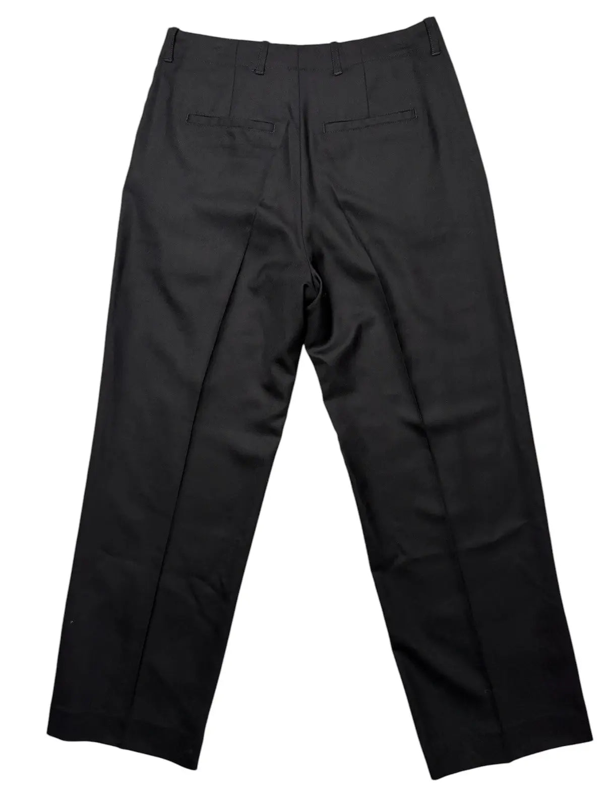 Our Legacy Borrowed Chino in Black Panama Wool