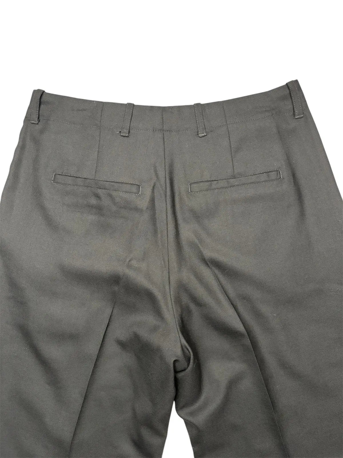 Our Legacy Borrowed Chino in Black Panama Wool