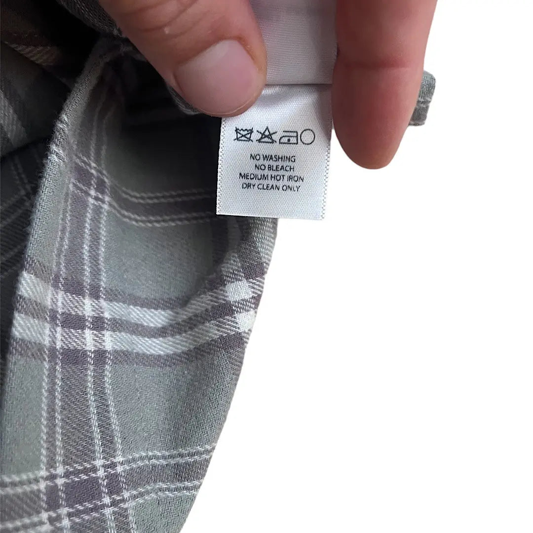 Reese Cooper Cropped Split Flannel Shirt In Green