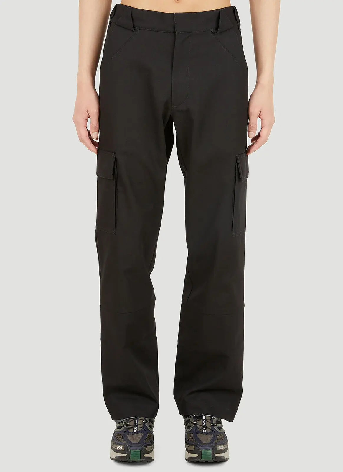 GR10K Klopman Shank Structured Black Cargo Pants