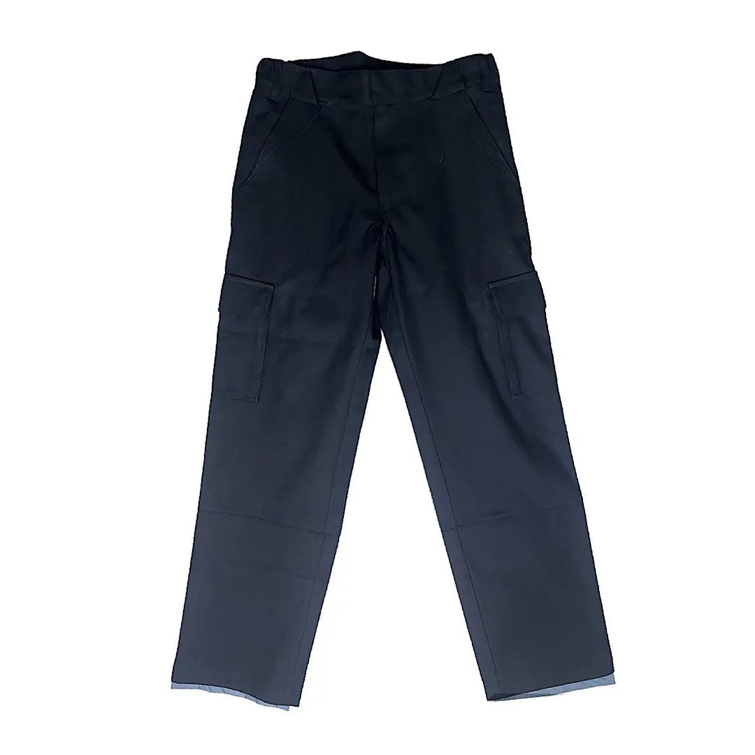 GR10K Klopman Shank Structured Black Cargo Pants