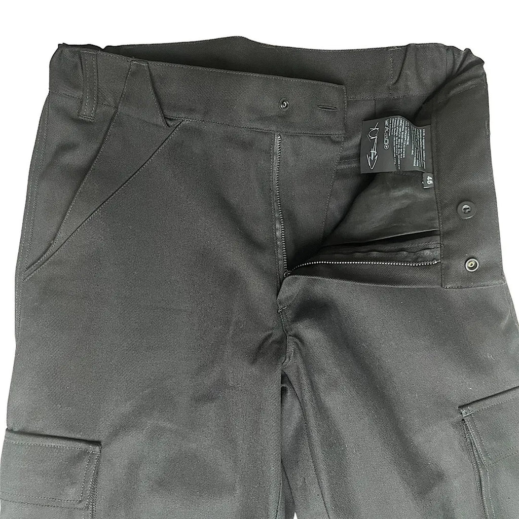 GR10K Klopman Shank Structured Black Cargo Pants