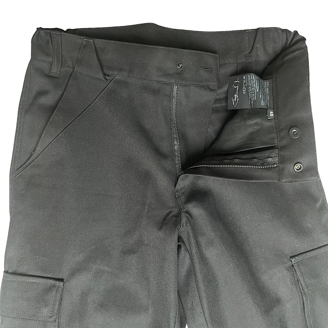 GR10K Klopman Shank Structured Black Cargo Pants