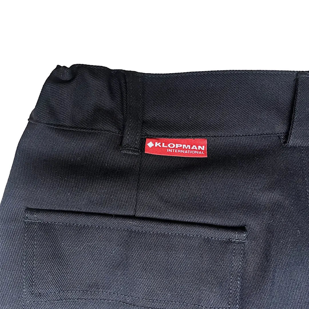 GR10K Klopman Shank Structured Black Cargo Pants