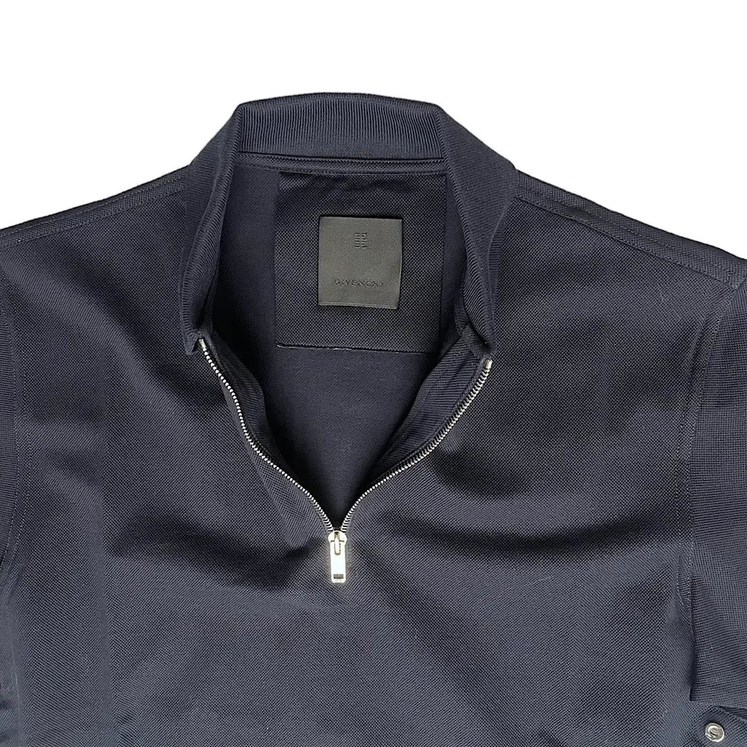 Givenchy Half-Zip Cotton-Pique Polo Shirt