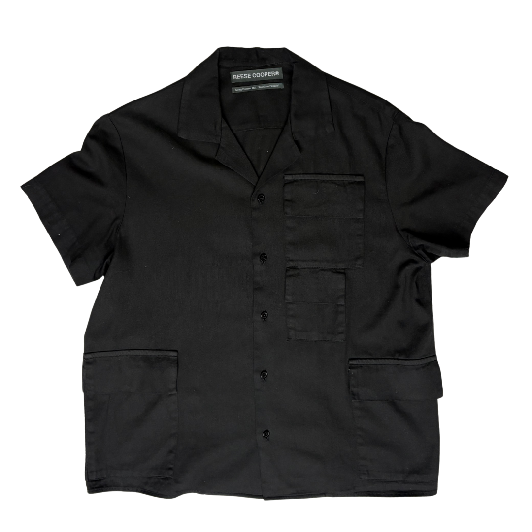 Reese Cooper Short Sleeve Cotton Cargo Shirt