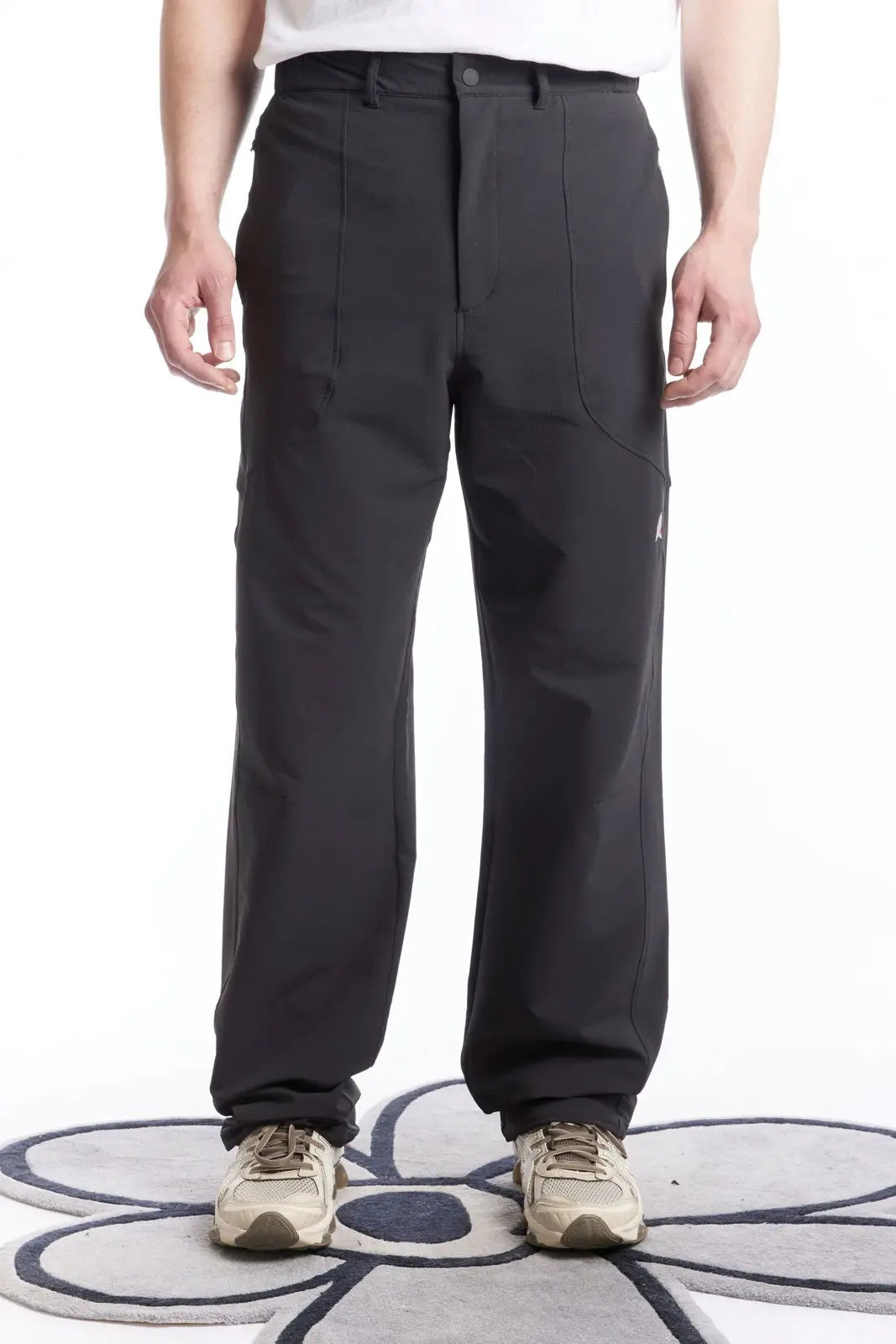 ROA Hiking Black Technical Soft-Shell Nylon Stretch Pants