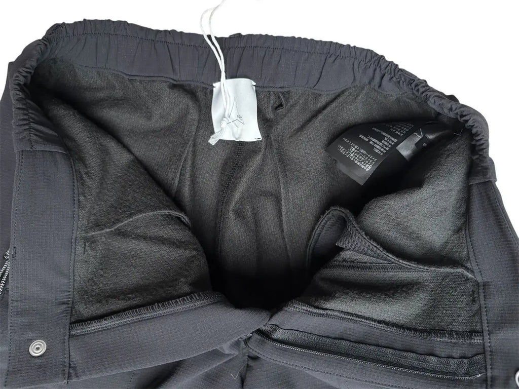 ROA Hiking Black Technical Soft-Shell Nylon Stretch Pants