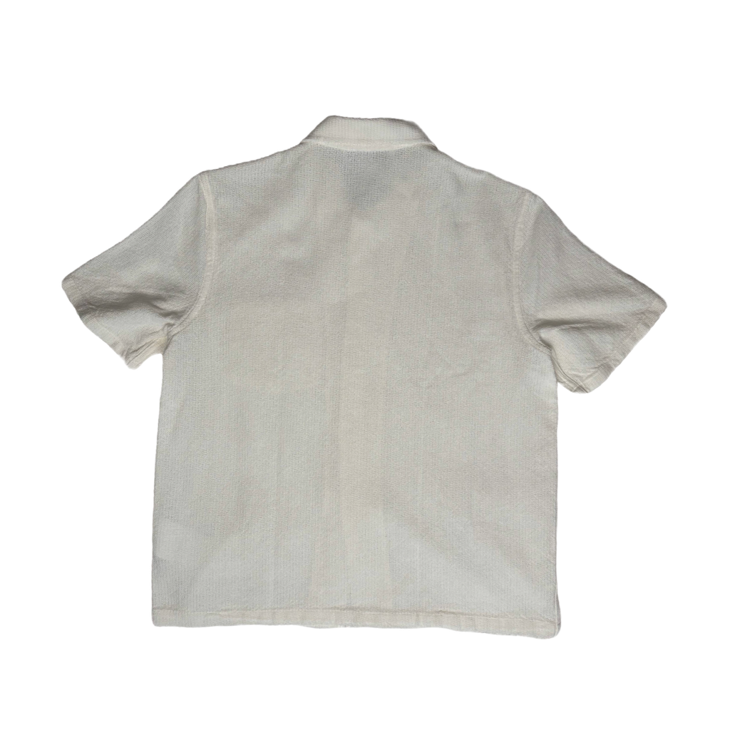 Our Legacy Box Shirt Shortsleeve White Crochet Weave